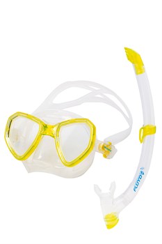 Набор Salvimar маска MORPHEUS и трубка TIME SPLASH цвет желтый 000065G - фото 11100