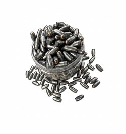 Полнотелые пули 500 шт. для пневматики  "Орешник" / Трапеция 6.35 мм, со стальным сердечником. орешник635_500