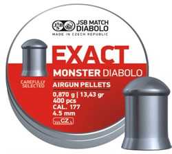 Пули JSB Exact Monster Diabolo 4,52мм 0,870г (400 шт) 2732 - фото 8077