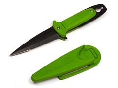 Нож ST-Atlantis, черное лезвие, ядовито-зеленый