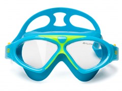 Очки для плавания детские FLUYD FREEDOM JR синий силикон/желтая рамка