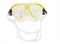 Маска Salvimar FRANCY PRO, прозрачный силикон/желтая рамка SN030