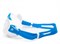 Очки для плавания подростковые FRIPP белый силикон/синяя рамка OCC131